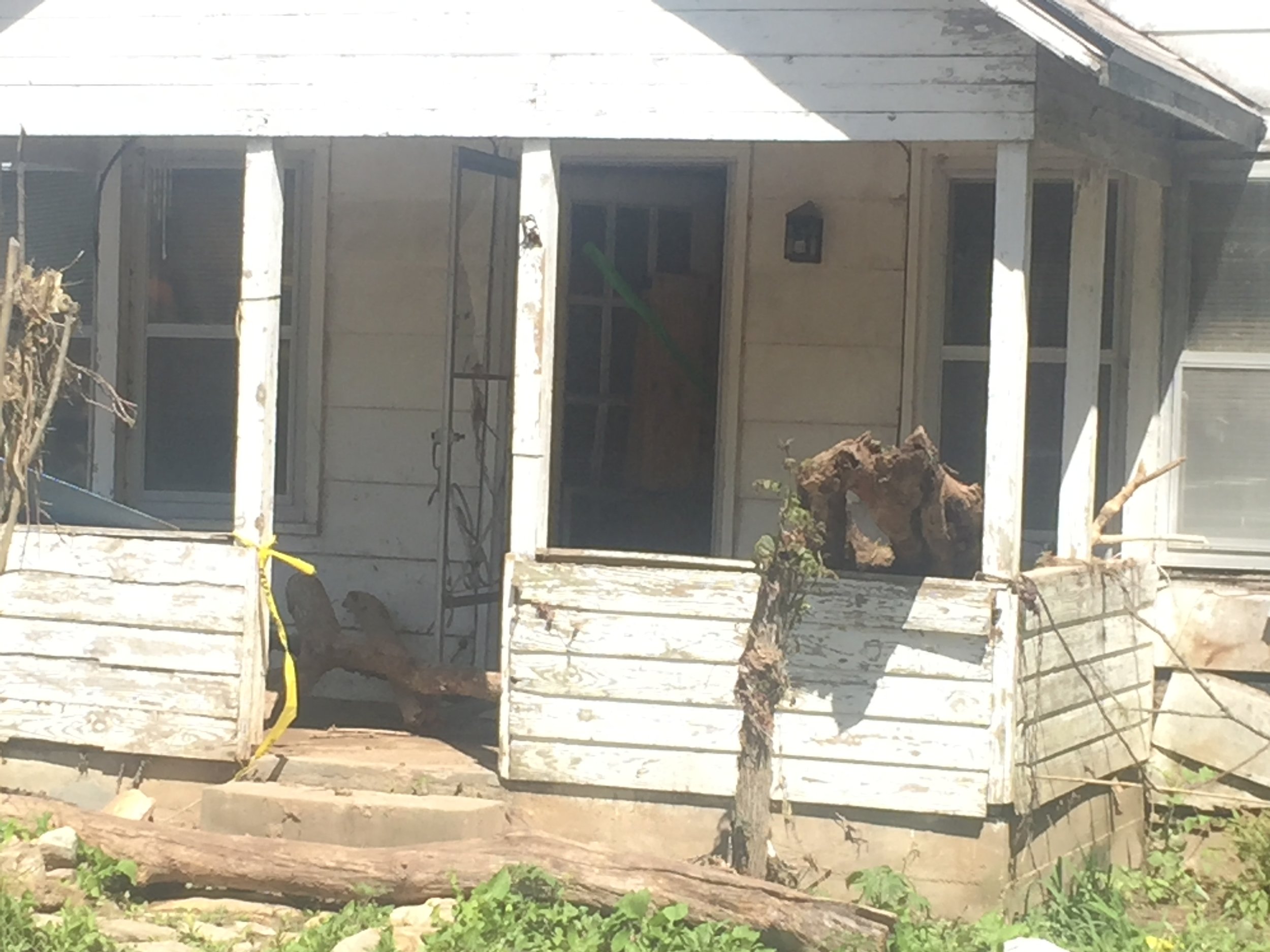 damaged home from flood