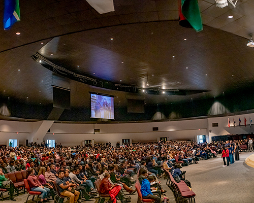 Youth rally at the World Harvest Outreach Seventh-day Adventist Church in Houston.