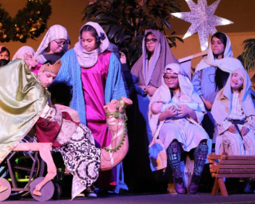 Christmas nativity talent show
