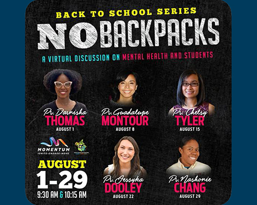 Youth Ministries No Backpack series