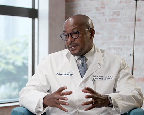Dr Alric Simmonds interviewed AdventHealth