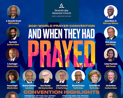 Prayer conference poster announcement