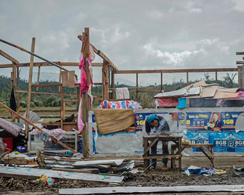 Typhoon Rai destruction in the Philippines