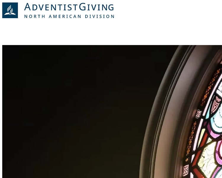 Adventist Giving website photoe