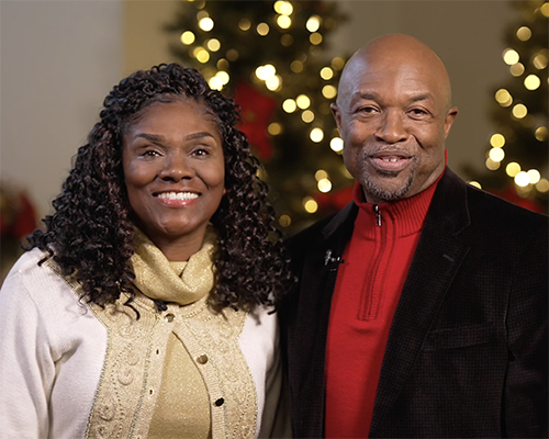 G. Alexander Bryant and Desiree Bryant share a special holiday message in December 2023