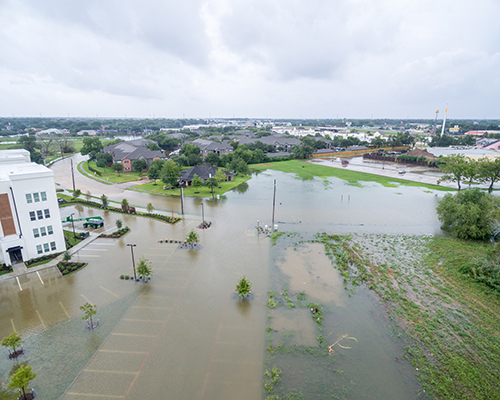 stock photo of Hurricane Harvey Houston flooding