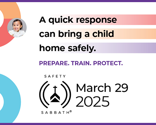 Flyer for Adventist Risk Management's 2025 Safety Sabbath