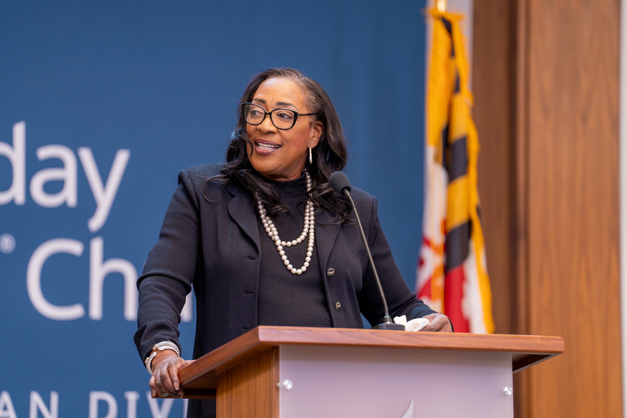 Reverend Gwendolyn Boyd, minister from the Ebenezer African Methodist Episcopal Church in Fort Washington, Maryland. 