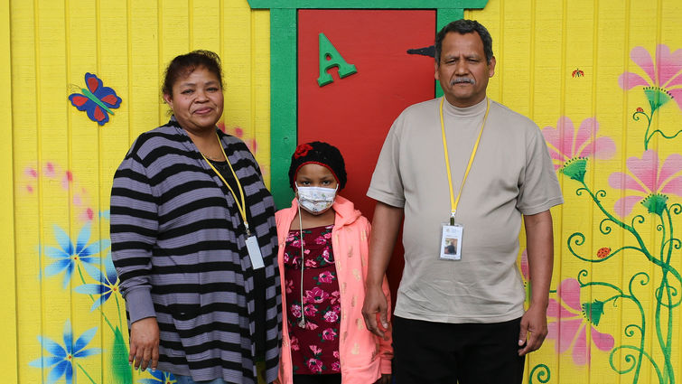 Valeria Vargas-Olmedo, 11, from Crestline, received her stem cell donation from her father.