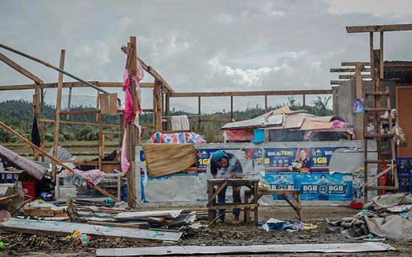 Some of the destruction caused by Typhoon Rai in the Philippines