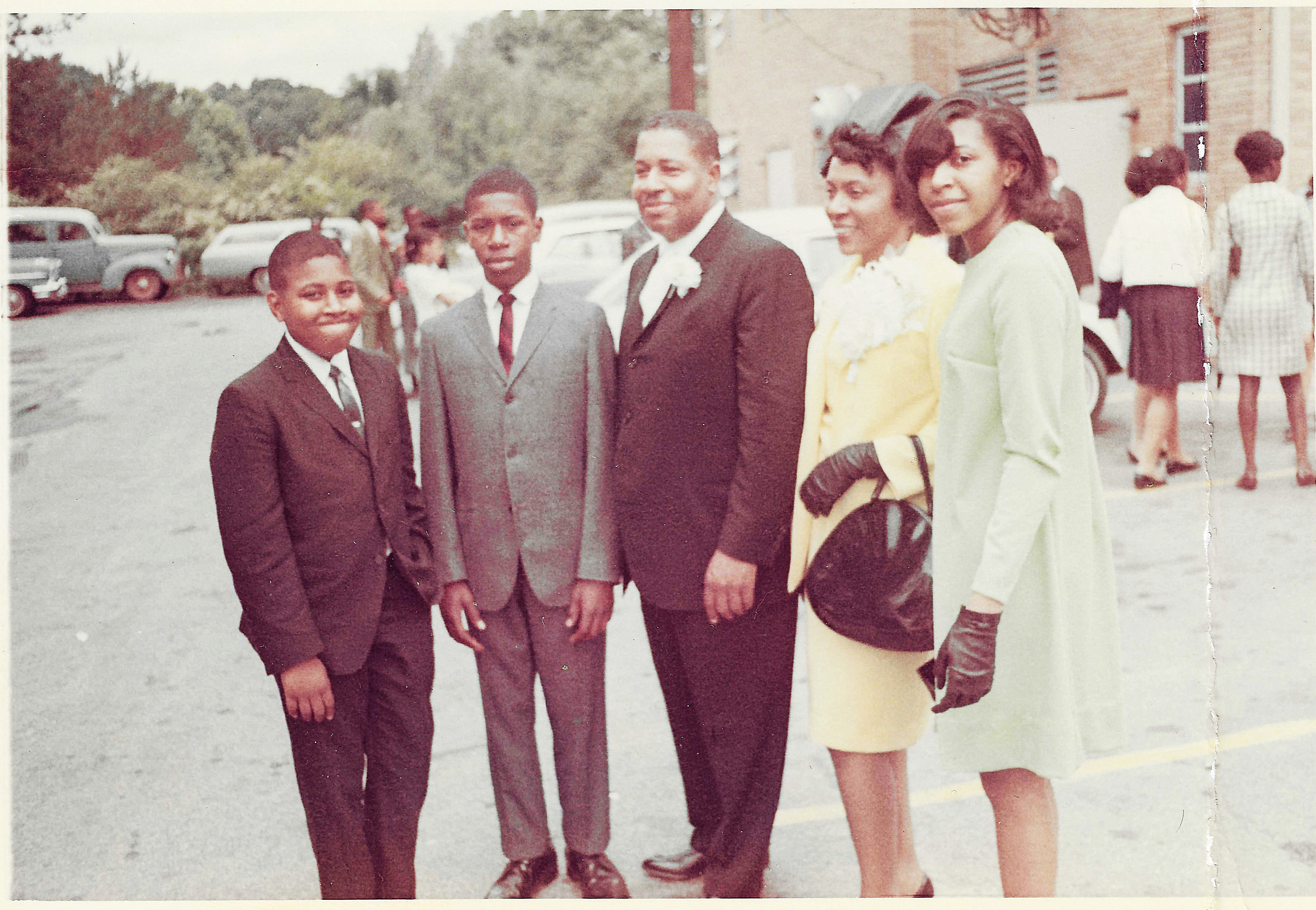 Charles and Ethel Bradford with their children, from left: Dwight, Charles, Jr., and Sharon. Photo courtesy of Bradford family.