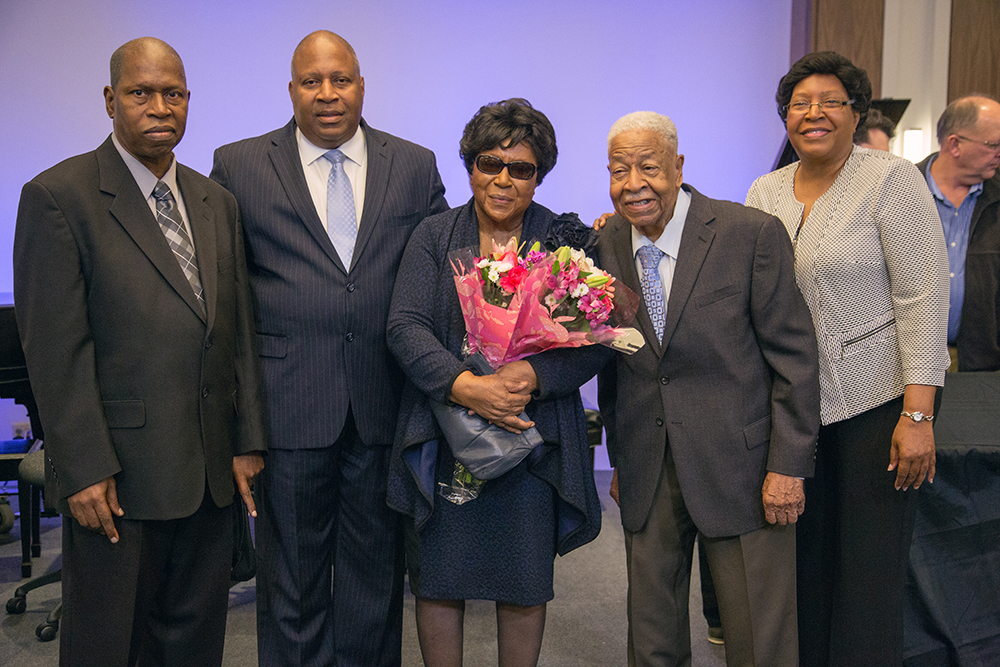 Bradford family at 2017 inauguration of the Charles E. Bradford Conference Center