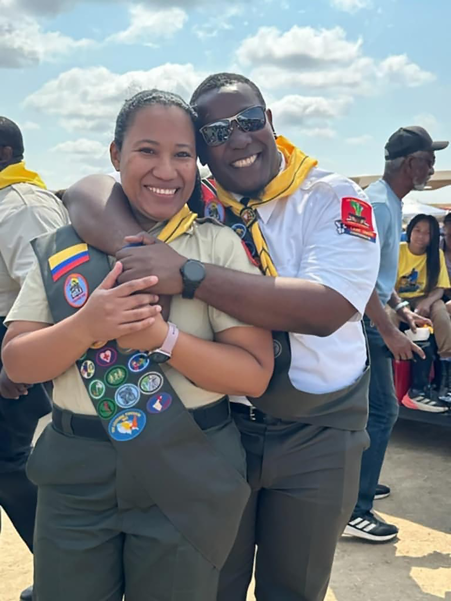 David Rachumel Springer and wife Marbelis Barrios González-Springer were invested as Master Guides at a union Sabbath program held after the International Pathfinder Camporee ended a day early due to weather concerns