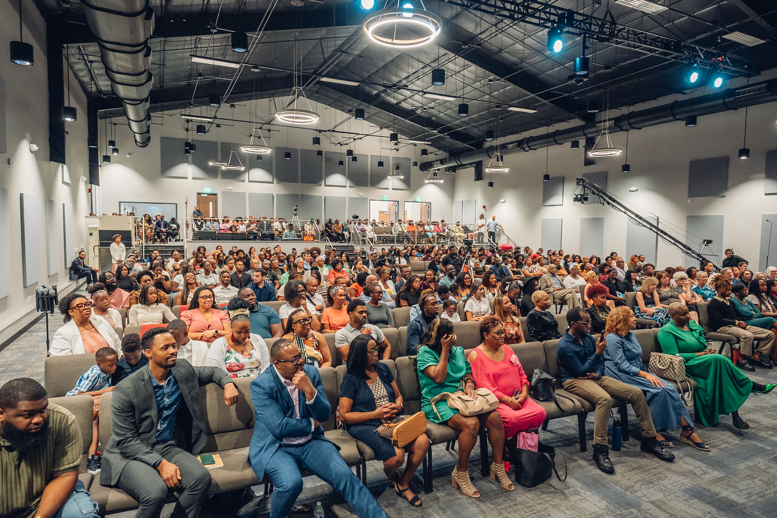 A photo of a packed sanctuary.