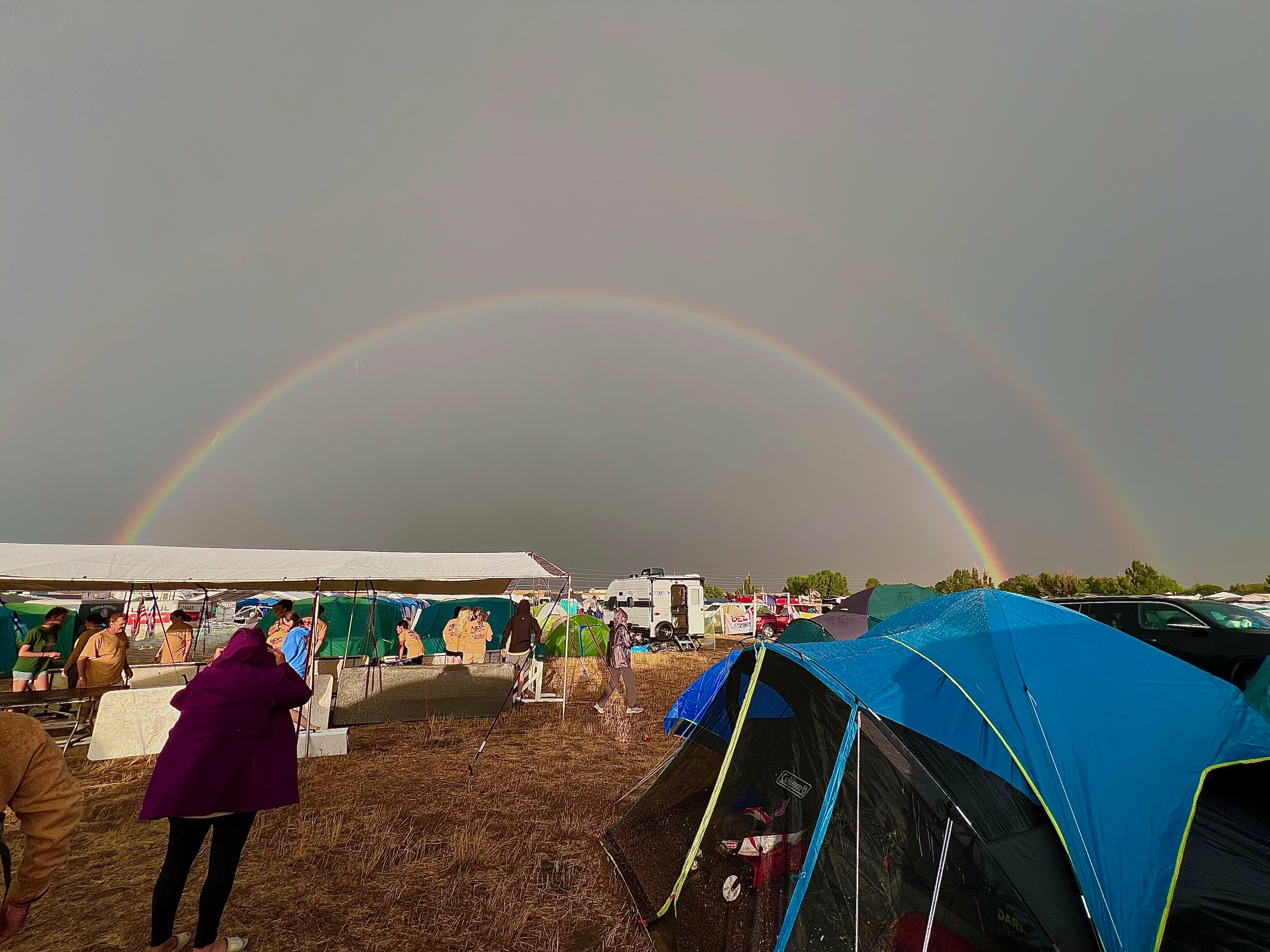 rainbow after storm in Gillette on Aug. 6, 2024