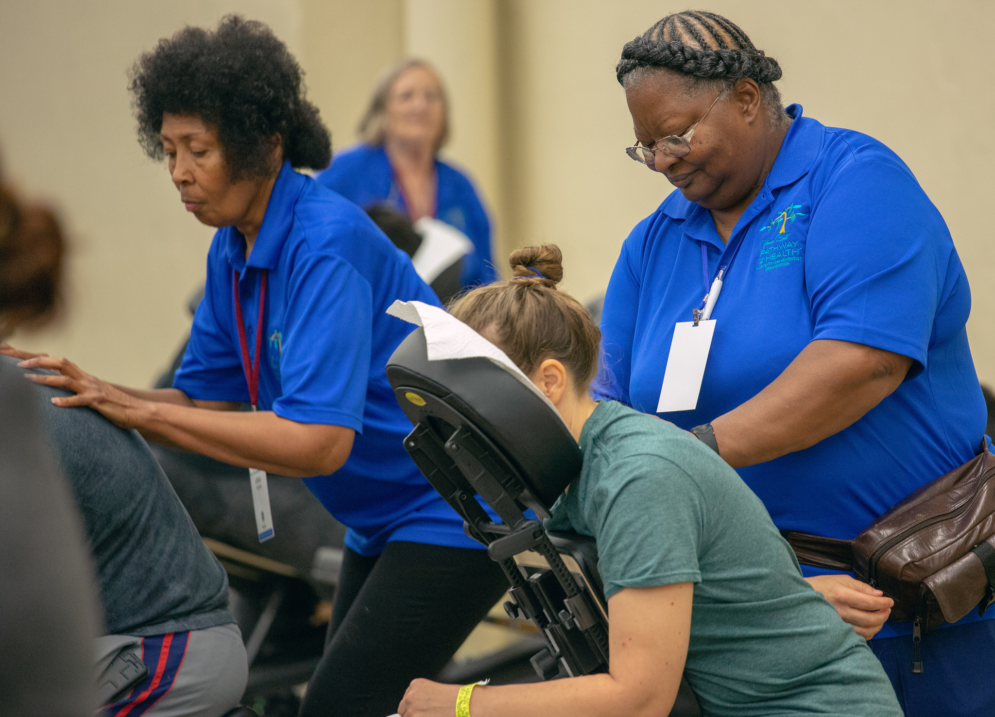 Pathway to Health Fort Worth clinic 2018 massage station