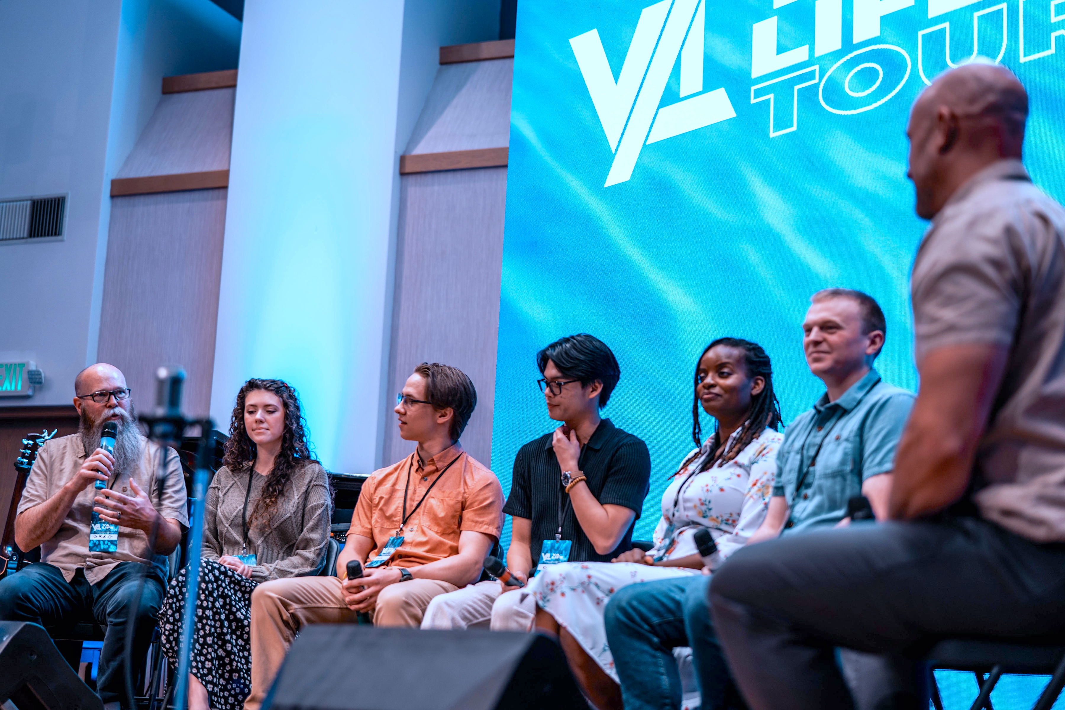 Young Adult Panel.jpg – Pleasant Valley Young Adult Pastor, Greg Phillips, moderated a young adult panel conversation at the Young Adult LIFE Tour, hosted by the Oregon Conference. [Photo Credit: Timothy Tsikirai]